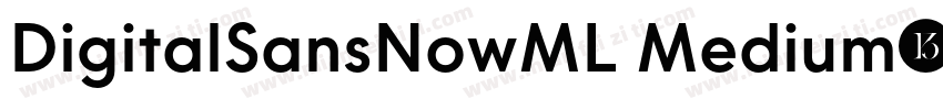 DigitalSansNowML Medium字体转换
